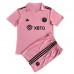 Inter Miami Babykleding Thuisshirt Kinderen 2023-24 Korte Mouwen (+ korte broeken)